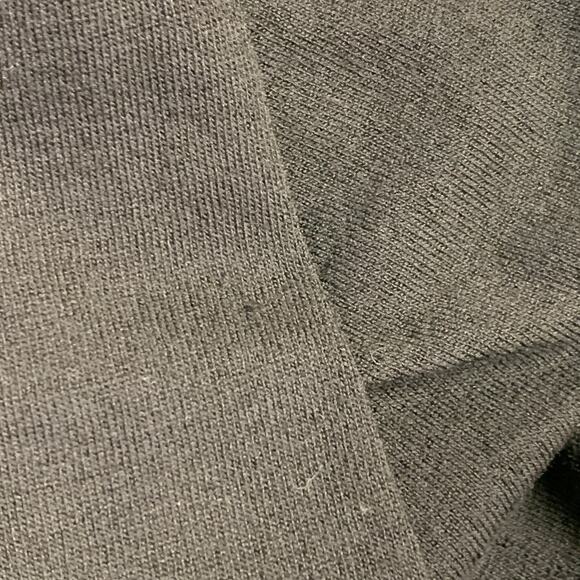 THEORY Size S Annarey Black Cotton Silk Blend Long Sleeve Knee Length Dress - Picture 4 of 7